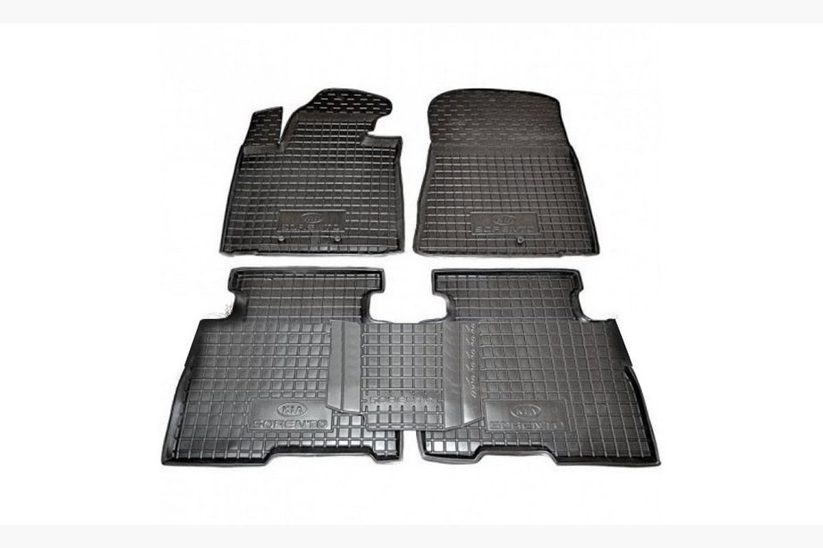 Kia Sorento II XM 2009–2014 Gumijasti tepihi z visokim robom 2012-2014 (Autogumm) Image