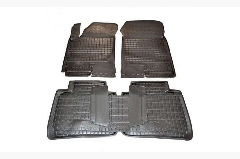 Kia Cerato 1 2004–2009 Gumijaste preproge z visokim robom (Autogumm) Image