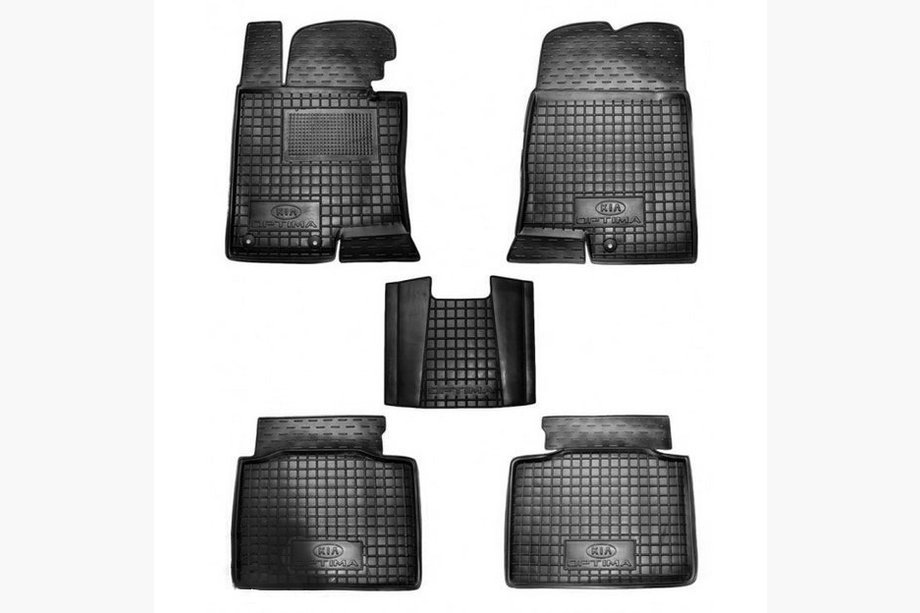 Kia Optima 2010–2016 Gumijaste preproge z visokim robom (Autogumm) Image