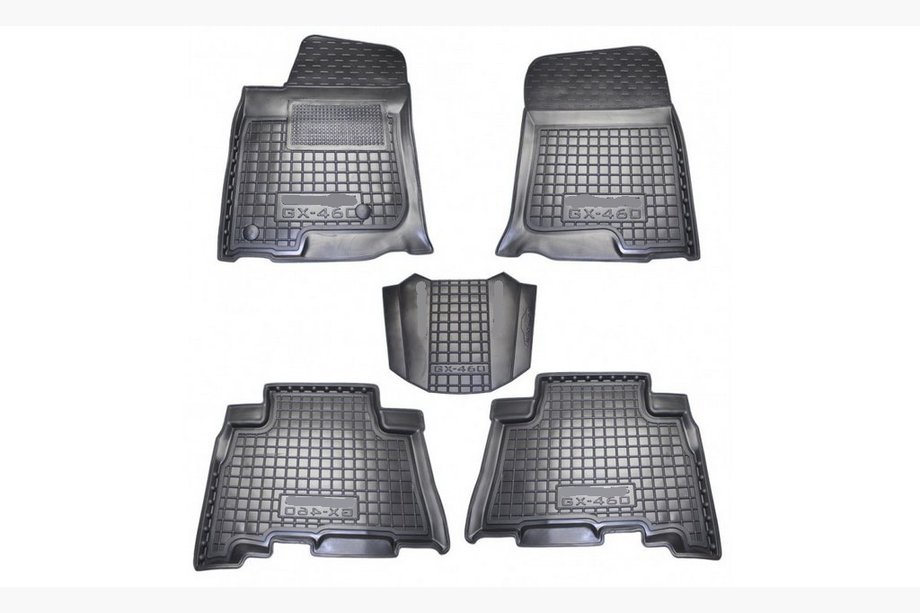 Lexus GX460 2009–2023 Gumijaste preproge z visokim robom (Autogumm) Image