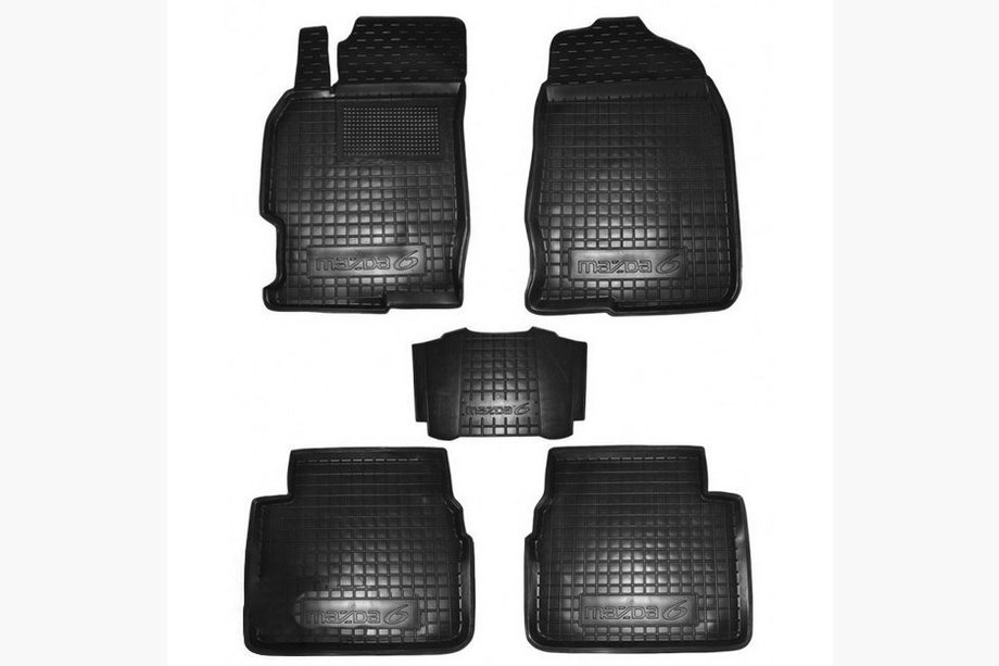 Mazda 6 2008–2012 Gumijaste preproge z visokim robom (Autogumm) Image