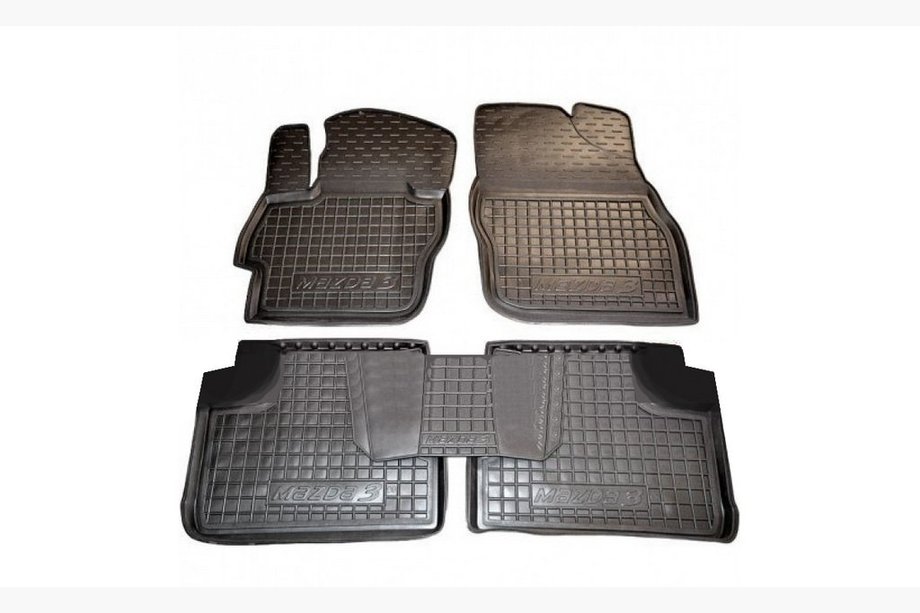 Mazda 3 2009–2013 Gumijaste preproge z visokim robom (Autogumm) Image