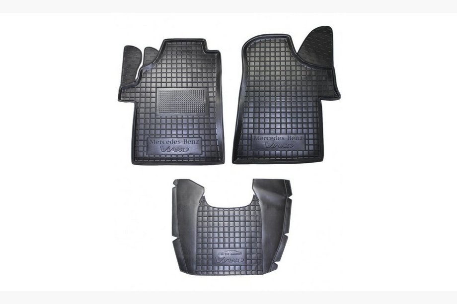 Mercedes Viano 2004–2014 Gumijaste preproge z visokim robom (Autogumm) Fotografija 1