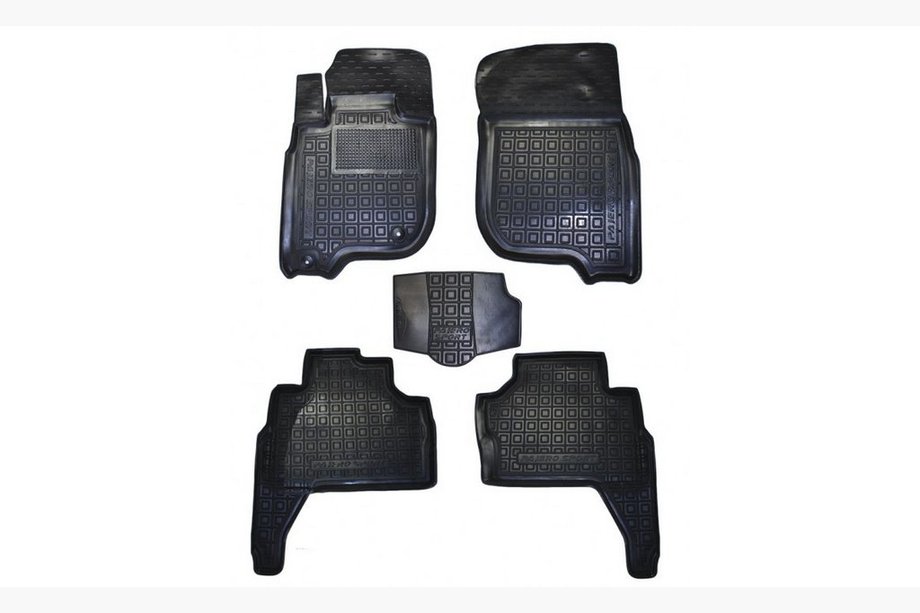 Mitsubishi Pajero Sport 2008–2015 Gumijaste preproge z visokim robom (Autogumm) Image