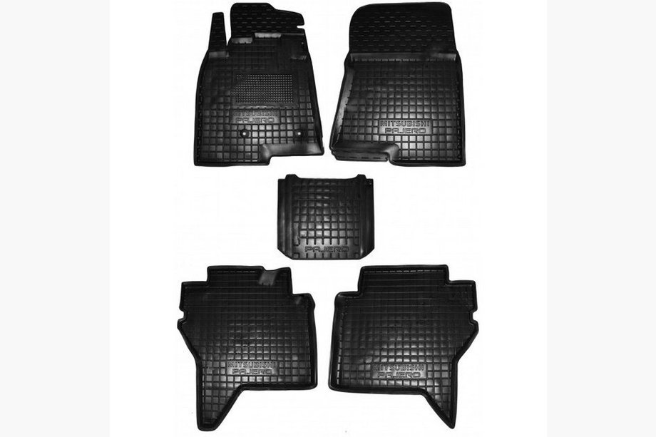 Mitsubishi Pajero Wagon IV 2006–2021 Gumijaste preproge z visokim robom (Autogumm) Image