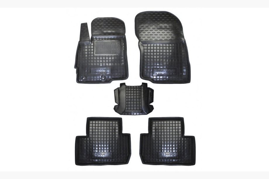 Mitsubishi Outlander 2012–2021 Gumijaste preproge z visokim robom (Autogumm) Image