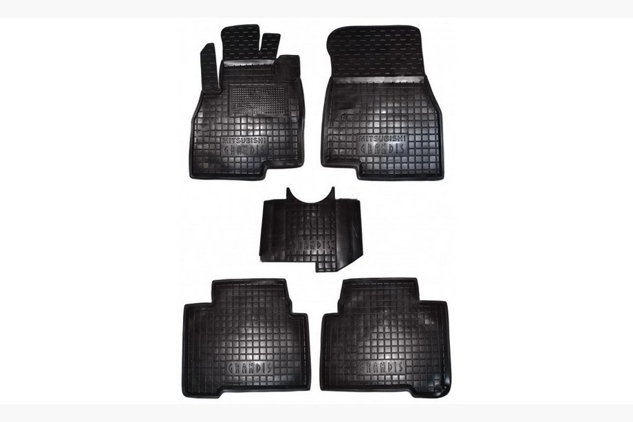 Mitsubishi Grandis 2003–2011 Gumijasti tepihi za kabino z visokim robom, 5 sedežev (Autogumm) Image