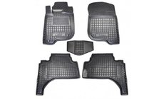 Mitsubishi L200 2006–2015 Gumijasti tepihi z visokim robom Short база (Autogumm) fotografija 1
