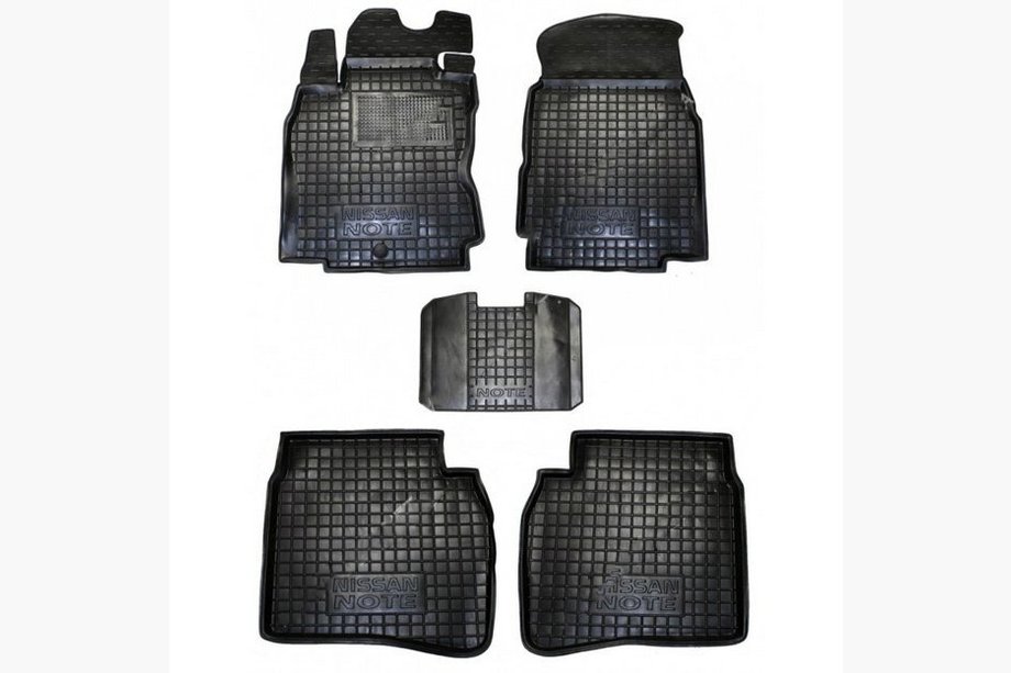 Nissan Note 2004–2012 Gumijaste preproge z visokim robom (Autogumm) Image