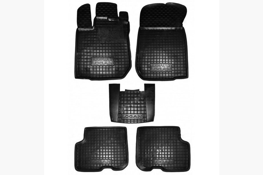 Renault Logan II 2013–2022 Gumijaste preproge z visokim robom (Autogumm) Image