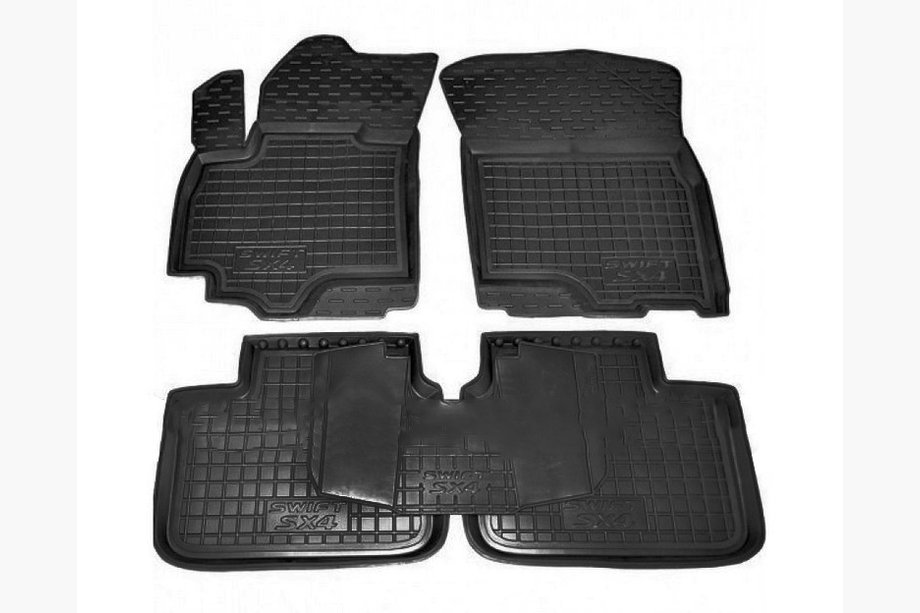Suzuki SX4 2006–2013 Gumijaste preproge z visokim robom (Autogumm) Image
