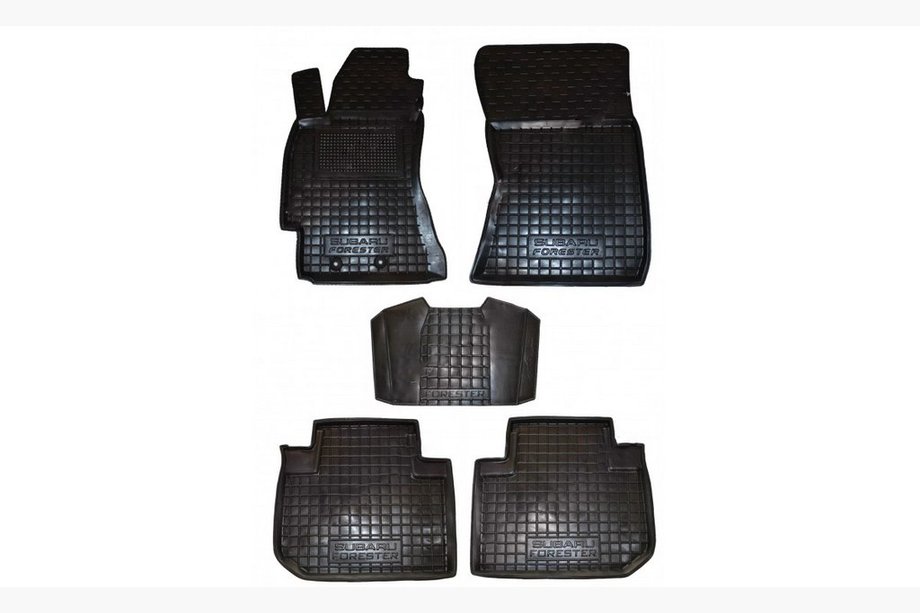 Subaru Forester 2008–2013 Gumijaste preproge z visokim robom (Autogumm) Image