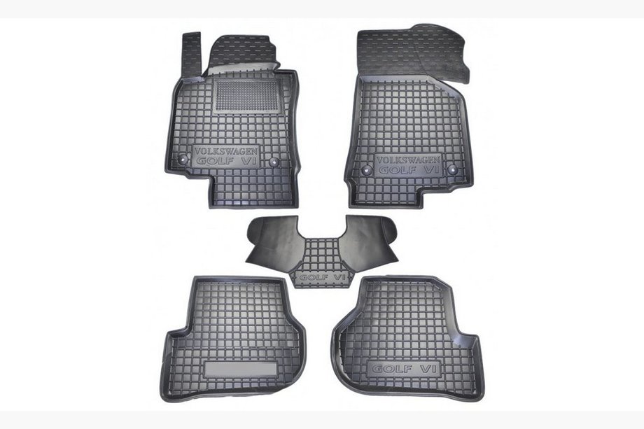 Volkswagen Golf 5 2003–2009 Gumijaste preproge z visokim robom (Autogumm) Image