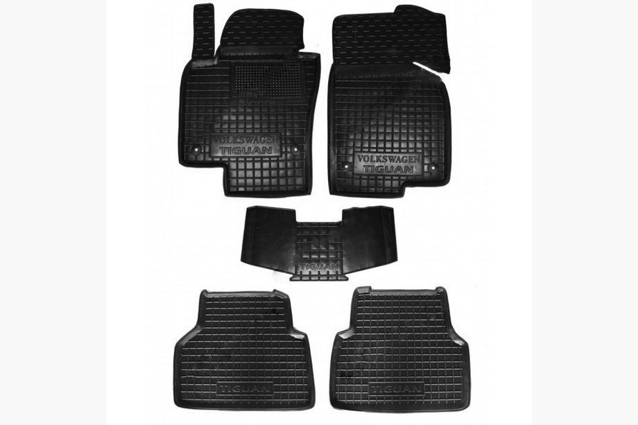 Volkswagen Tiguan 2007–2016 Gumijaste preproge z visokim robom (Autogumm) Fotografija 1