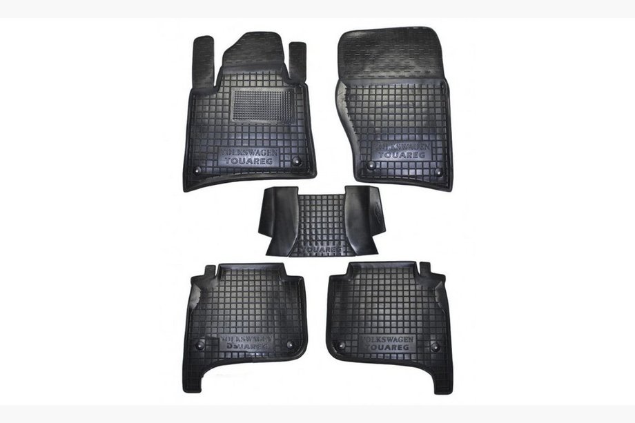 Volkswagen Touareg 2010–2018 Gumijaste preproge z visokim robom (Autogumm) Image