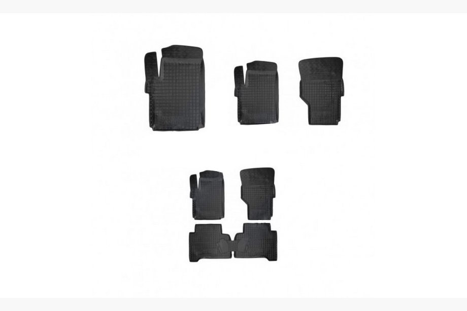 Volkswagen Amarok 2010–2022 Gumijaste preproge z visokim robom (Autogumm) Image