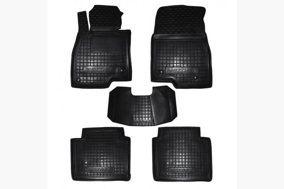 Mazda 6 2012–2024 Gumijaste preproge z visokim robom (Autogumm) Image