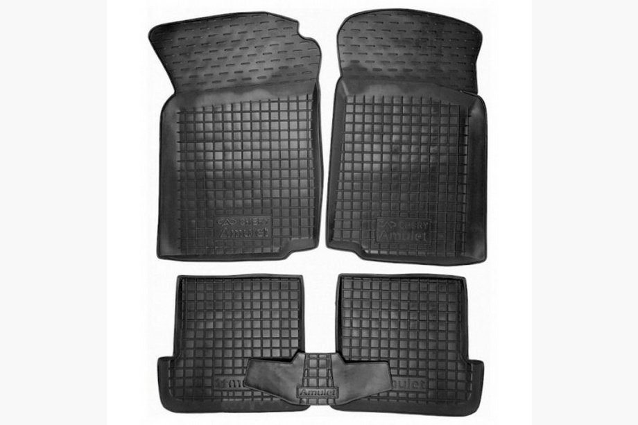 Chery Amulet 2003–2014 Gumijaste preproge z visokim robom (Autogumm) Image