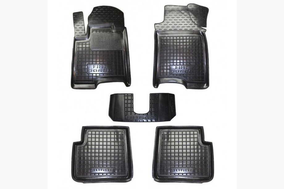 Fiat Panda 2003–2011 Gumijaste preproge z visokim robom (Autogumm) Image