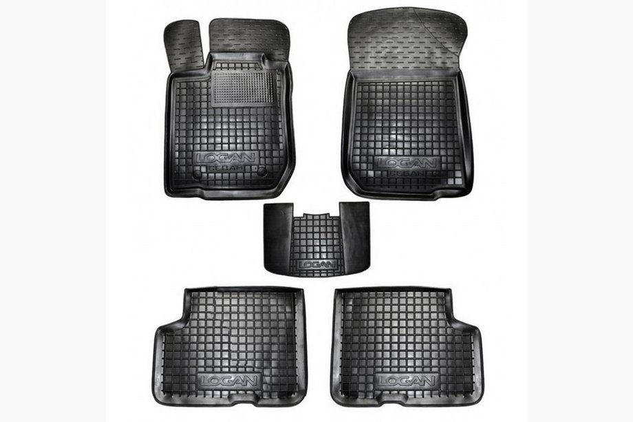 Renault Logan I 2005–2008 Gumijaste preproge z visokim robom (Autogumm) Image