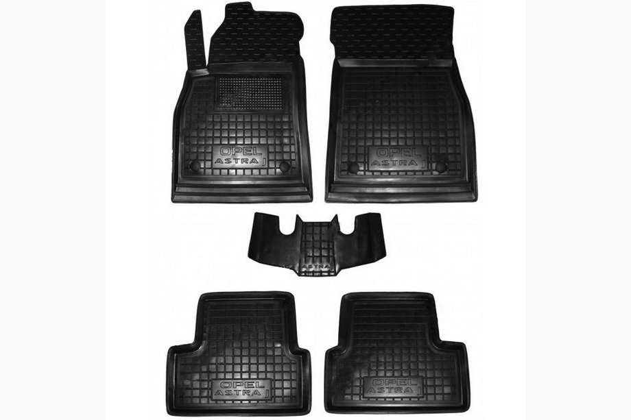 Opel Astra J 2009–2015 Gumijaste preproge z visokim robom (Autogumm) Image