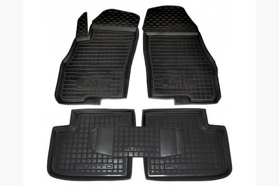 Fiat Punto 1999–2006 Gumijaste preproge z visokim robom (Autogumm) Image