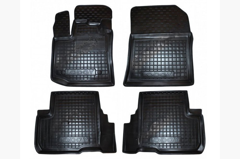 Renault Lodgy 2013–2022 Gumijaste preproge z visokim robom (Autogumm) Image