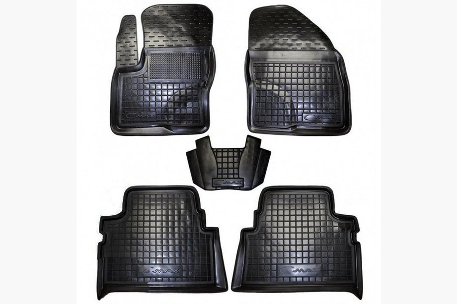 Ford C-Max 2004–2010 Gumijaste preproge z visokim robom (Autogumm) Image