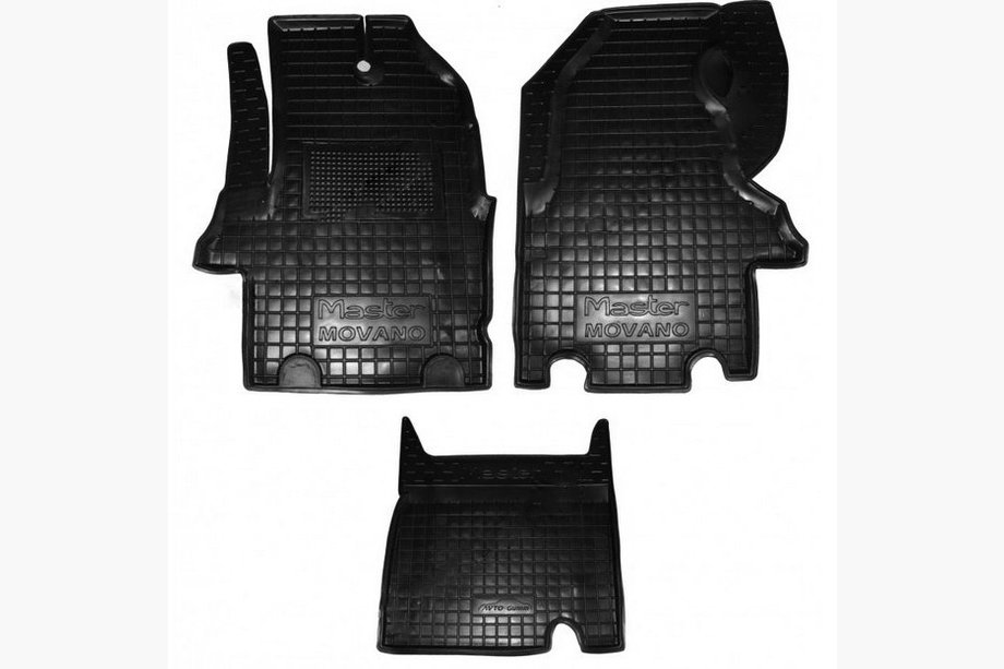 Renault Master 1998–2010 Gumijaste preproge z visokim robom (Autogumm) Image