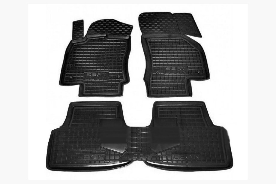 Seat Leon 2013–2020 Gumijasti avto tepihi za notranjost s 3D robom (Autogumm) Image