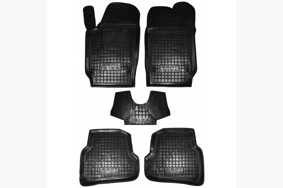 Seat Ibiza 2010–2017 Gumijaste preproge z visokim robom (Autogumm) Image