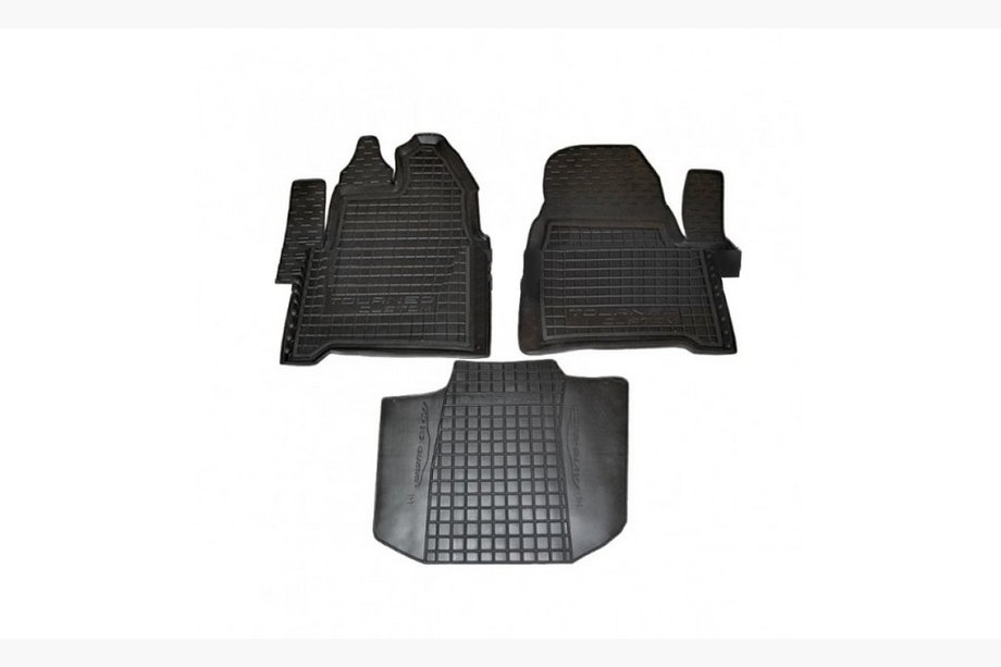 Ford Custom 2013–2022 Gumijasti tepihi z robom 1+1 sprednja vrsta (Autogumm) Image