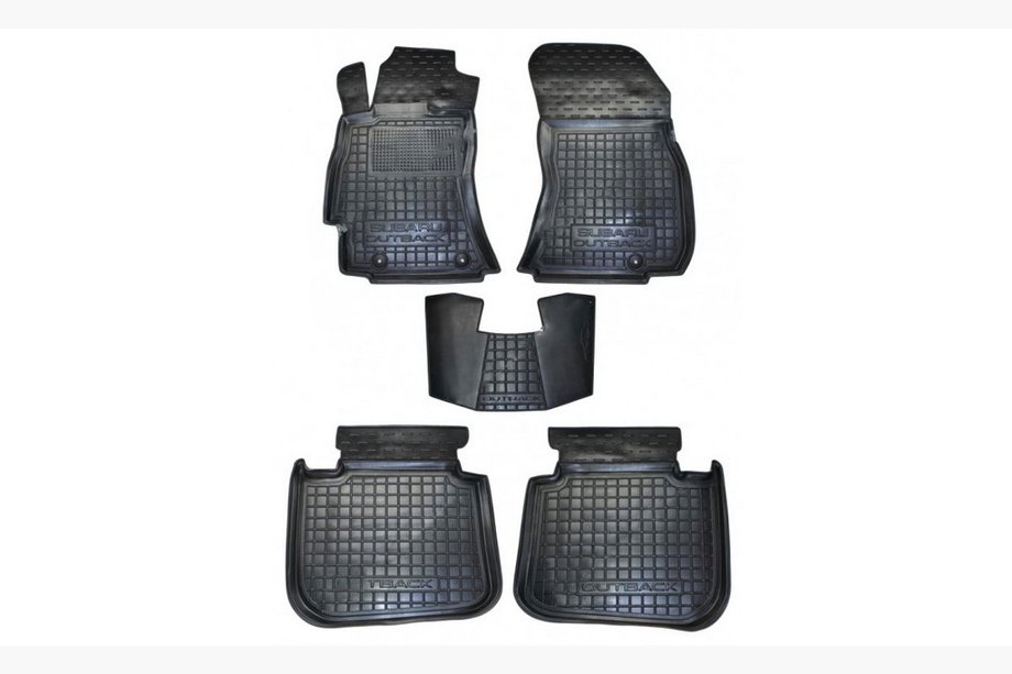 Subaru Outback 2014–2019 Gumijaste preproge z visokim robom (Autogumm) Image
