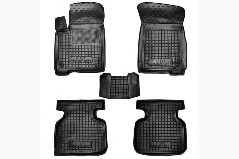 Fiat Freemont 2011–2016 Gumijaste preproge z visokim robom (Autogumm) Image