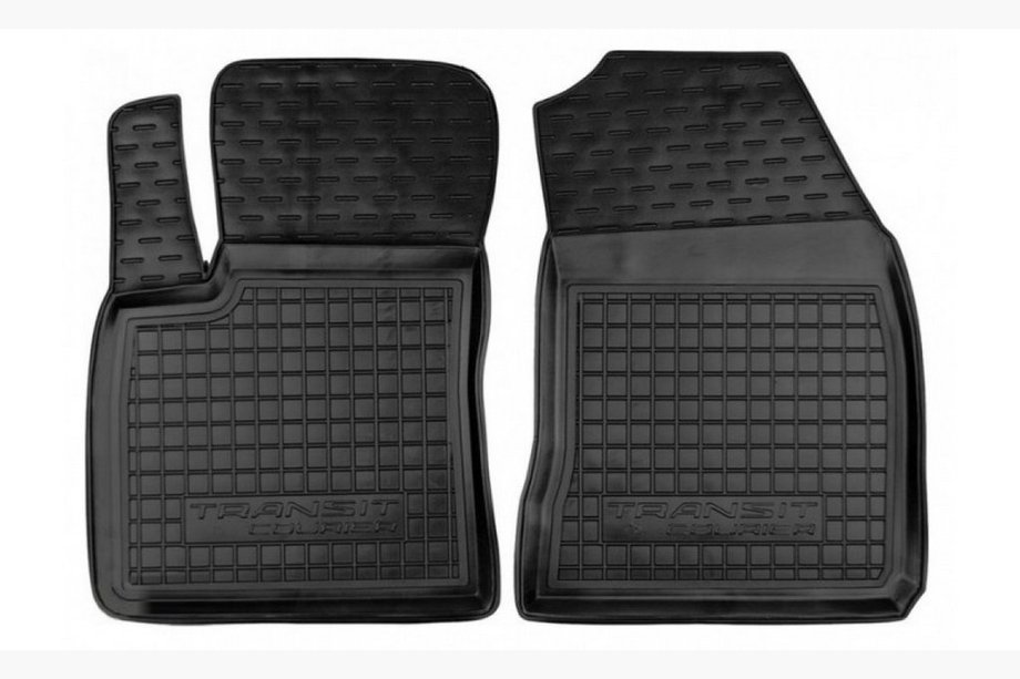 Ford Courier 2014–2023 Gumijasti tepihi za kabino z dvignjenim robom 1+1 (Autogumm) Image