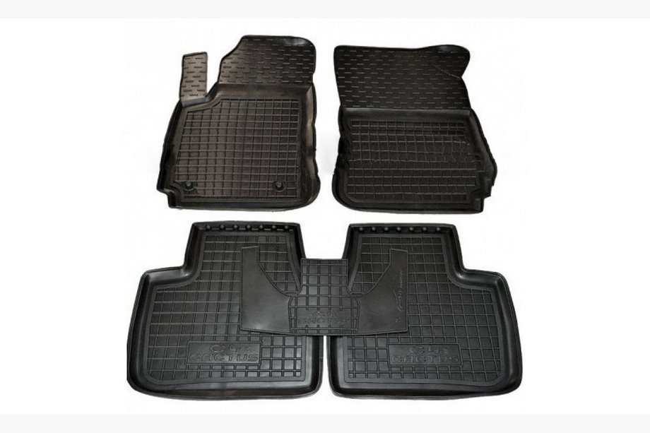 Citroen Cactus 2014–2020 Gumijaste preproge z visokim robom (Autogumm) Image