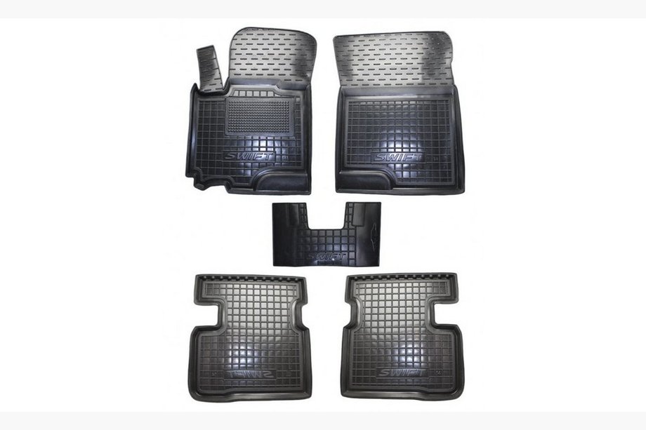 Suzuki Swift 2005–2010 Gumijaste preproge z visokim robom (Autogumm) Image