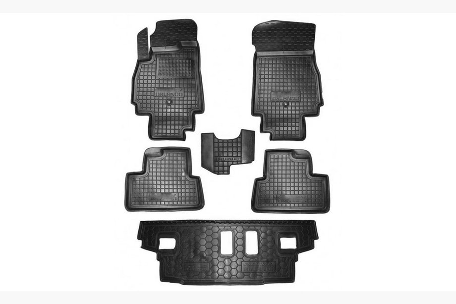 Chevrolet Orlando 2010–2018 Gumijasti tepihi za kabino z višjim robom, 7 sedežev (Autogumm) Image