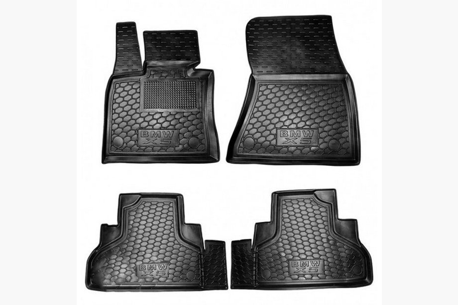 BMW X5 F15 2013–2018 Gumijaste preproge z visokim robom (Autogumm) Image