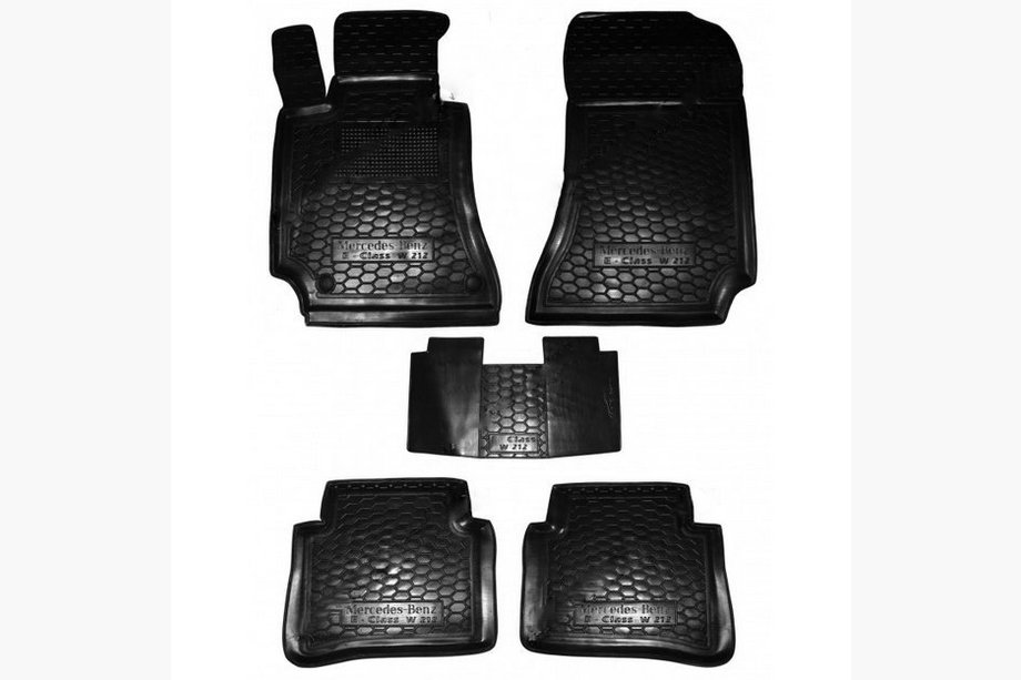 Mercedes E-class W212 2009–2016 Gumijaste preproge z visokim robom (Autogumm) Image