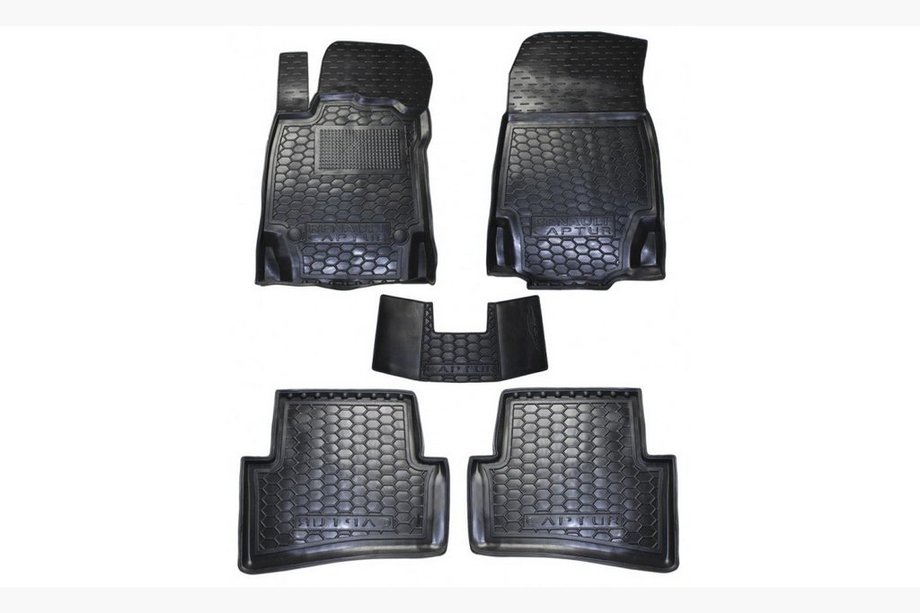 Renault Captur 2013–2019 Gumijaste preproge z visokim robom (Autogumm) Image