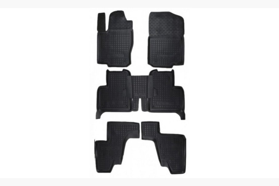 Mercedes GL/GLS razred X166 2012–2019 Gumijasti tepihi za kabino z višjim robom, 7 sedežev (Autogumm) Image