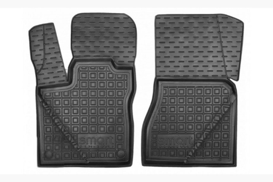 Smart 2007–2014 Gumijasti tepihi z robom 2014+ 453 Fortwo (Autogumm) Image