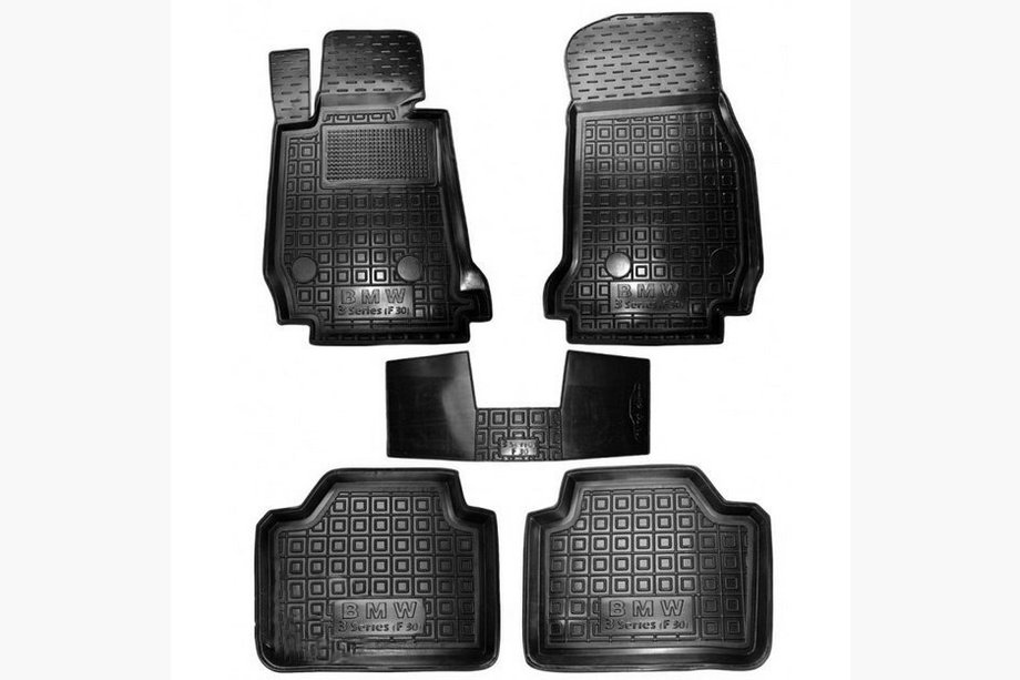 BMW serija 3 F30/F31 2012–2019 Gumijaste preproge z visokim robom (Autogumm) Image