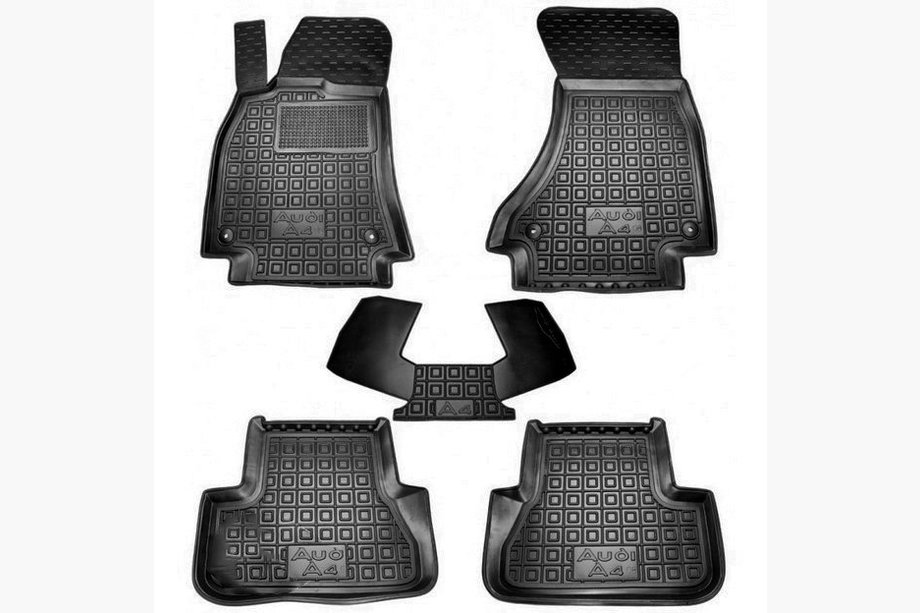 Audi A4 B8 2007–2015 Gumijaste preproge z visokim robom (Autogumm) Image