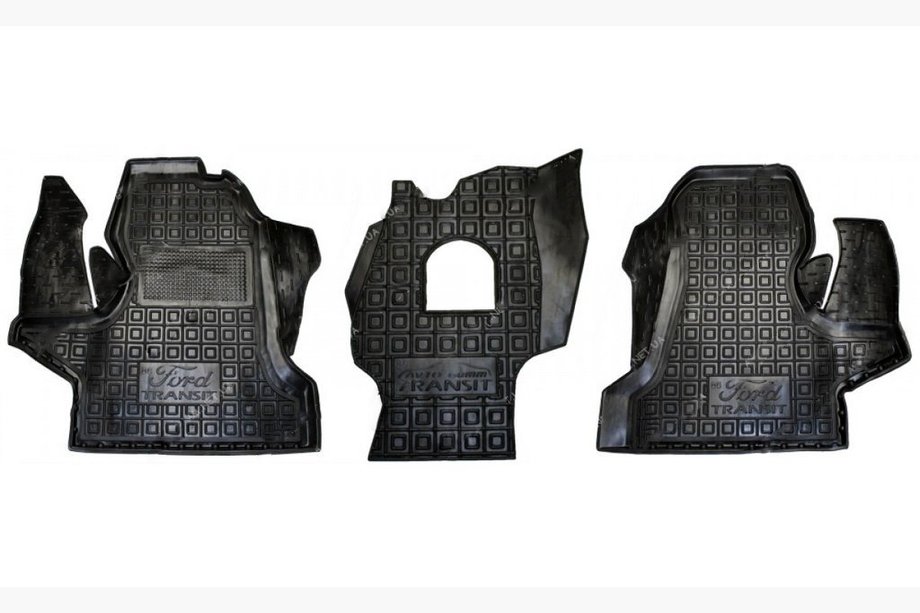 Ford Transit 1991–2000 Gumijaste preproge z visokim robom (Autogumm) Image