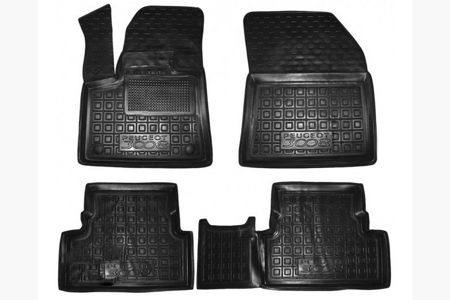 Peugeot 3008 2016–2023 Gumijaste preproge z visokim robom (Autogumm) Image