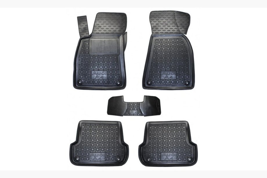 Audi A4 B6 2000–2004 Gumijaste preproge z visokim robom (Autogumm) Image