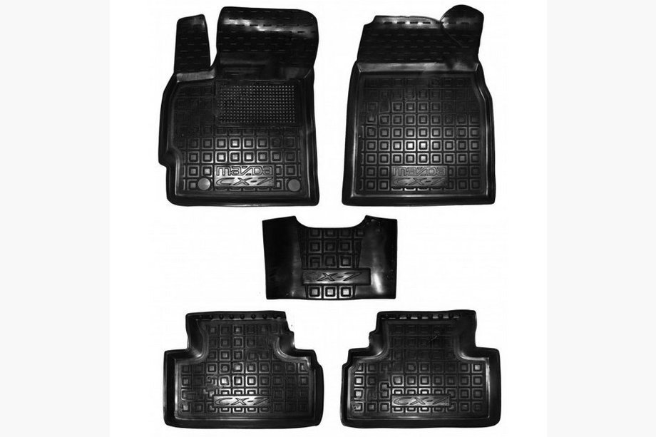 Mazda CX-7 2006–2012 Gumijaste preproge z visokim robom (Autogumm) Image