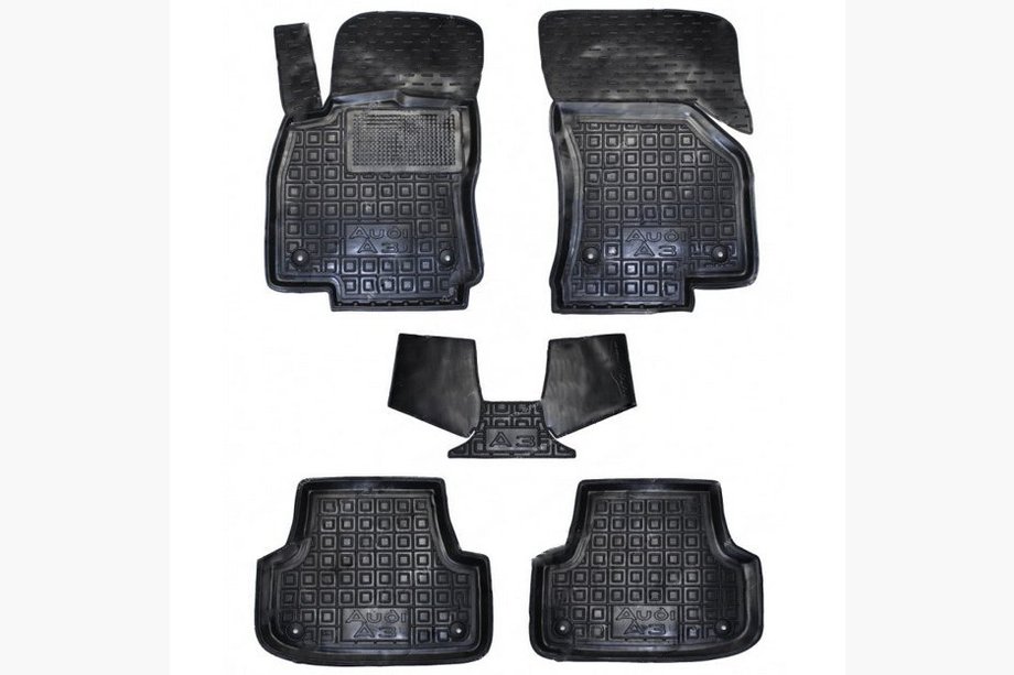 Audi A3 2012–2020 Gumijaste preproge z visokim robom (Autogumm) Image